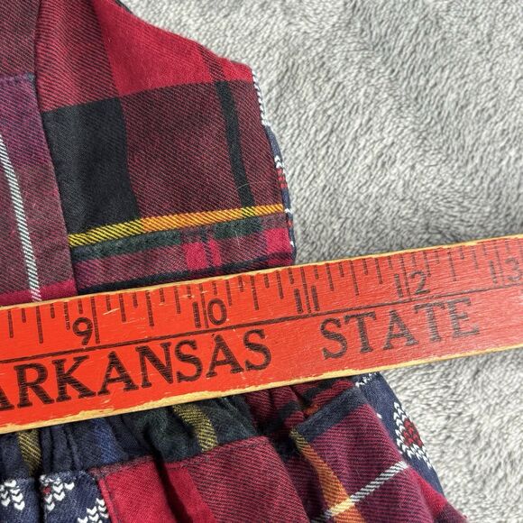 Ralph Lauren Girls Dress 4T Tartan Plaid‎ Patchwork Cotton Red Sleeveless Lined - Picture 11 of 14